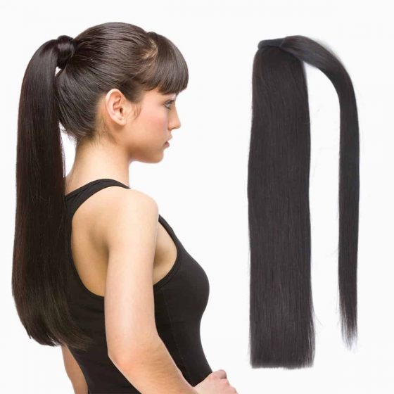 Pony tail hair extensions